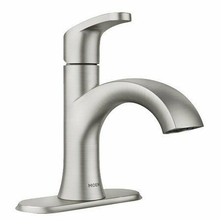 MOEN Karis One-Handle High Arc Bathroom Faucet in Spot Resistant Nickel 84346SRN